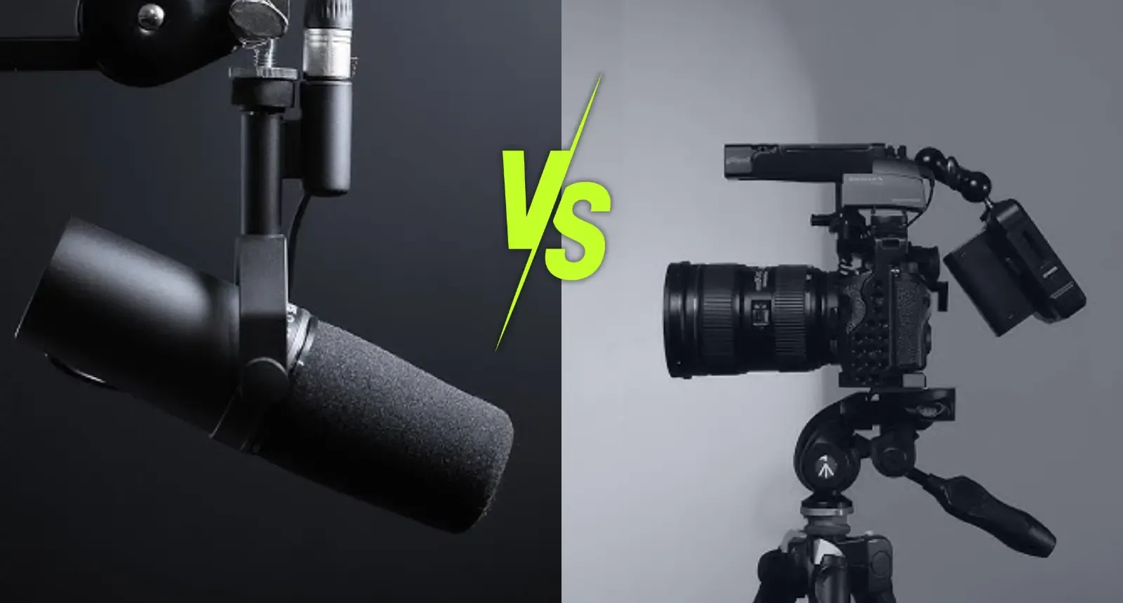 Podcast-Mikrofon und Videokamera im Vergleich, Audio- oder Video-Podcast