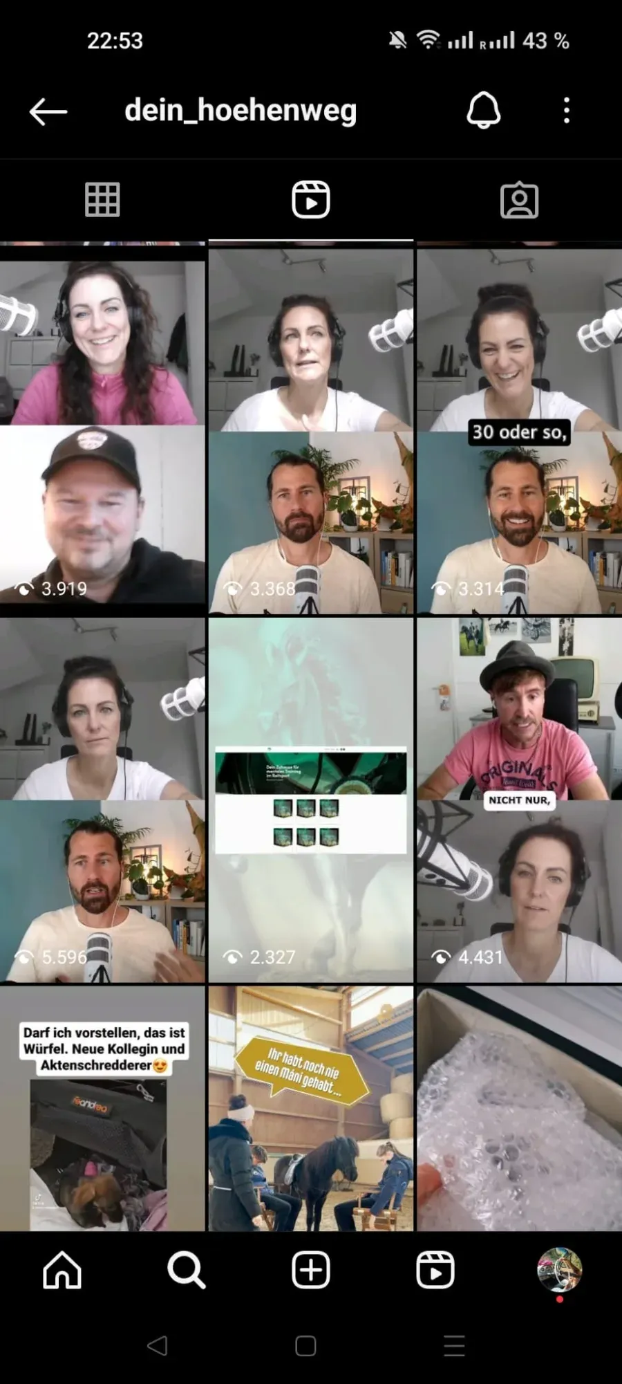 Instagram-Reels des Podcasts Dein Höhenweg